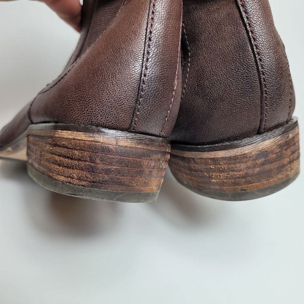 Arturo Chiang Averly  Brown Leather Chelsea Boot  Slip On Ankle Size Size 7 - Picture 5 of 8